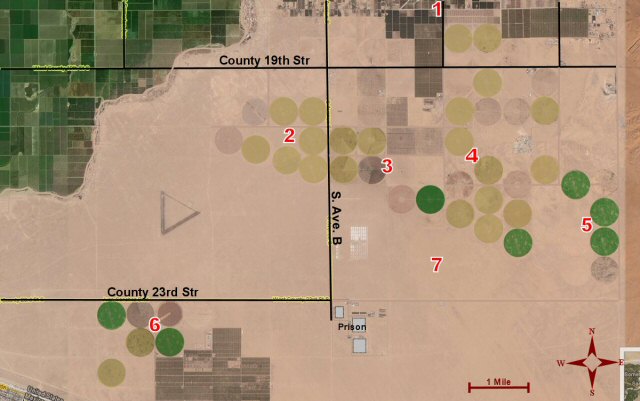 map: south of Yuma